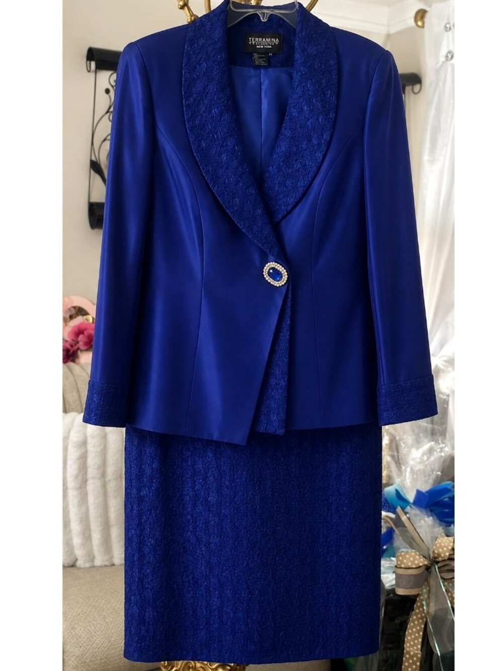 Terramina New York Collection 3-Piece Royal Skirt Set